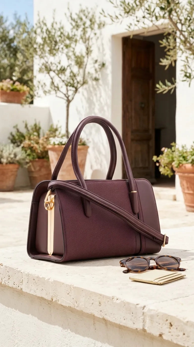 Maroon Formal Hand Bag For Women P36679