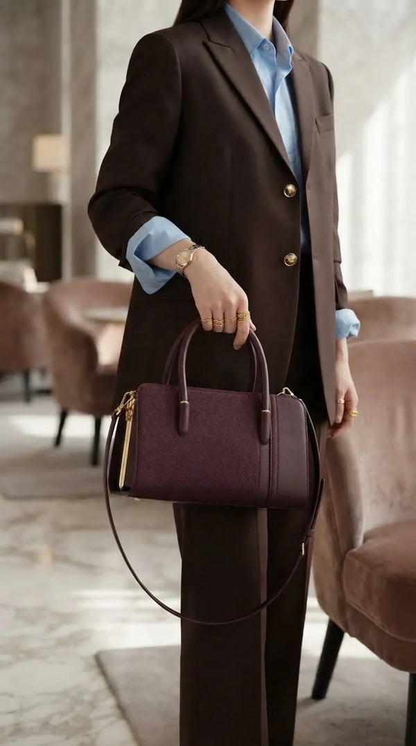 Maroon Formal Hand Bag For Women P36679