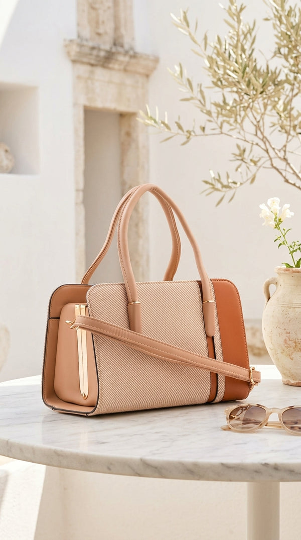 Mustard Formal Hand Bag For Women P36679