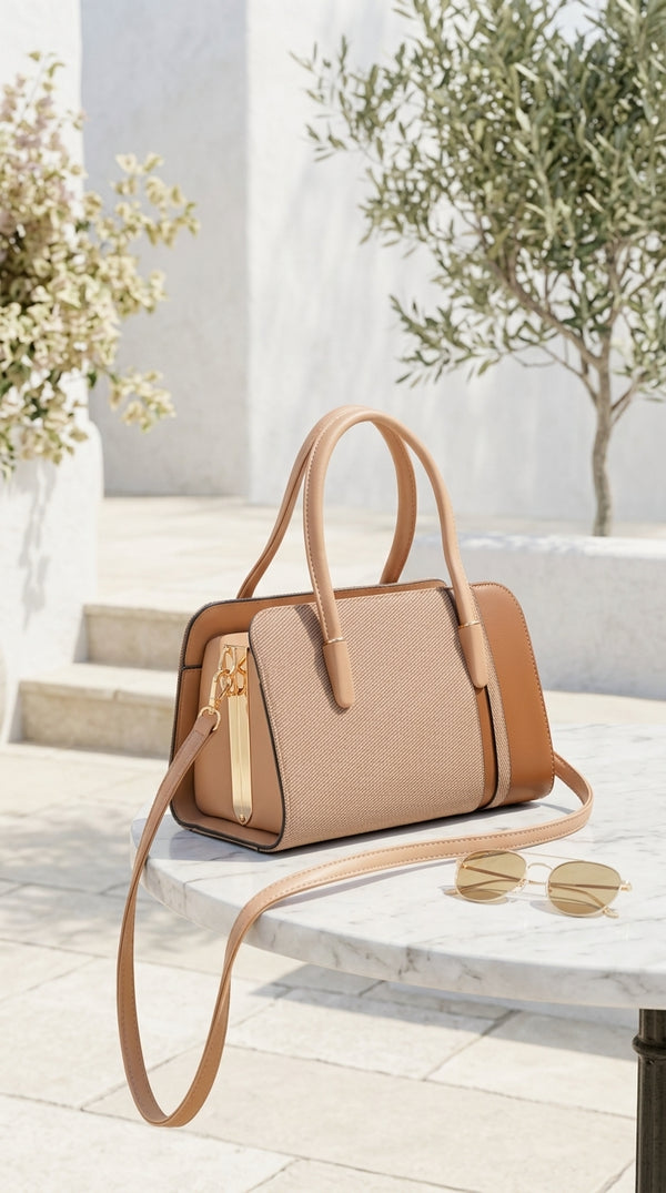 Cream Formal Hand Bag For Women P36679