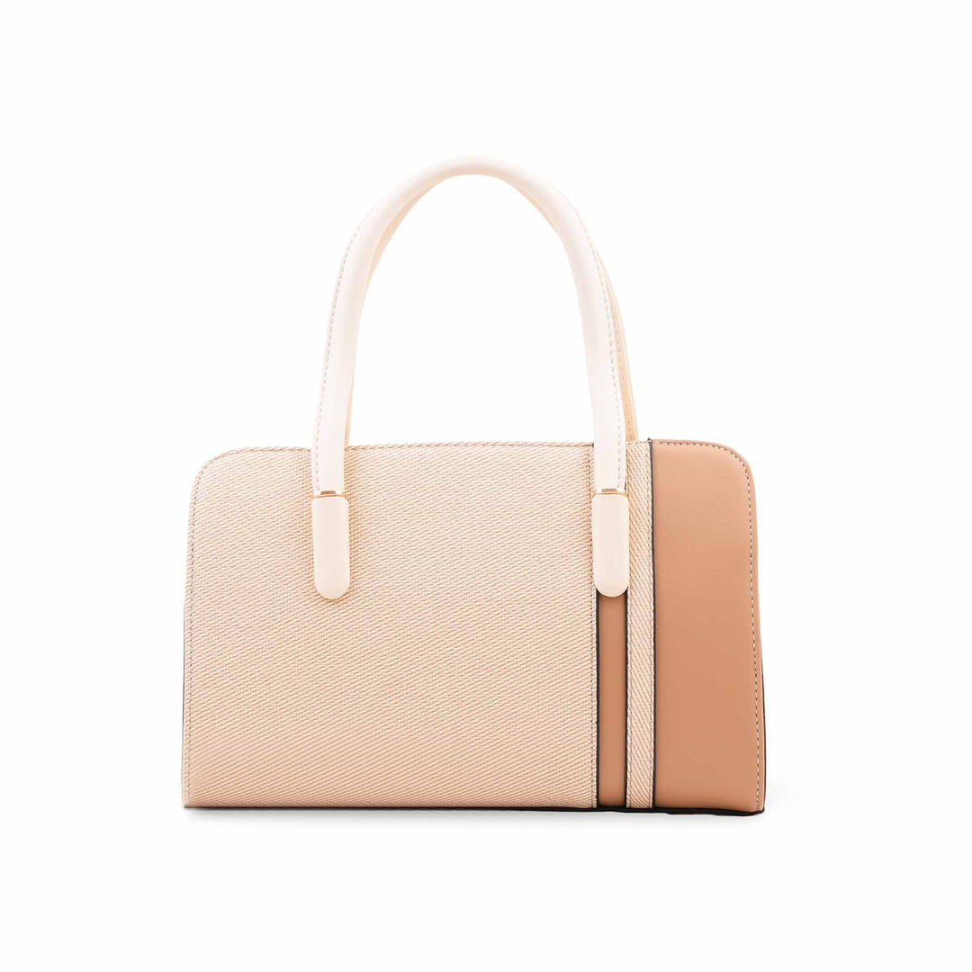 Beige Formal Hand Bag For Women P36679
