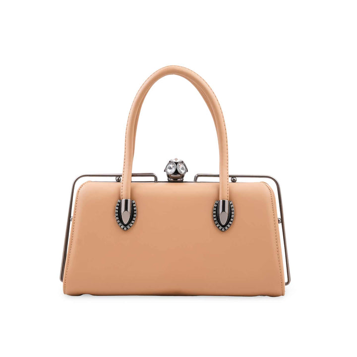 Beige Formal Hand Bag For Women P36680