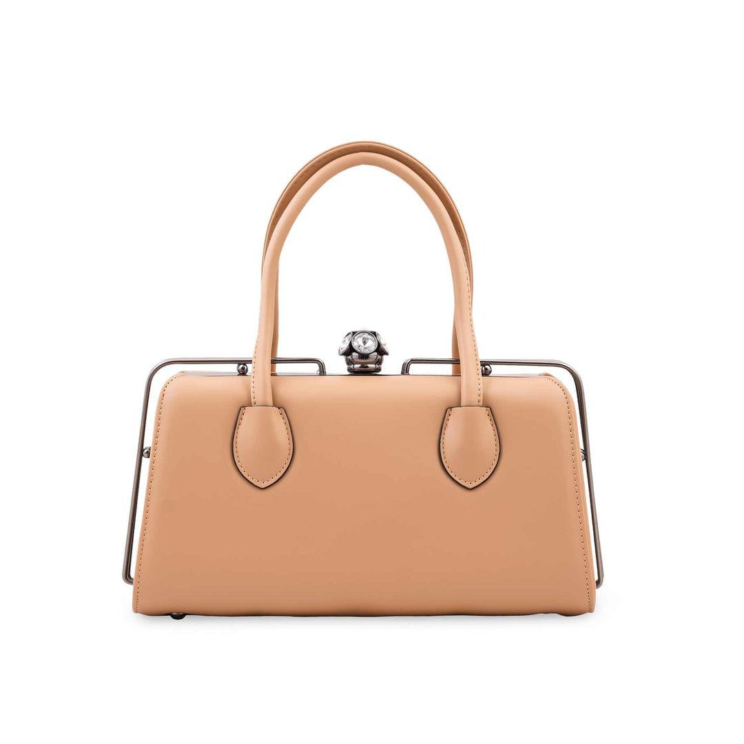 Beige Formal Hand Bag For Women P36680