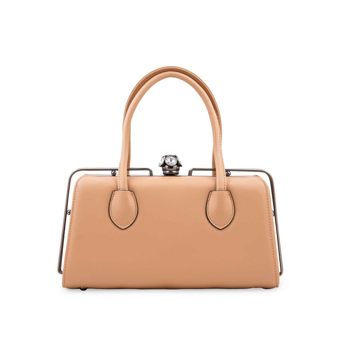 Beige Formal Hand Bag For Women P36680