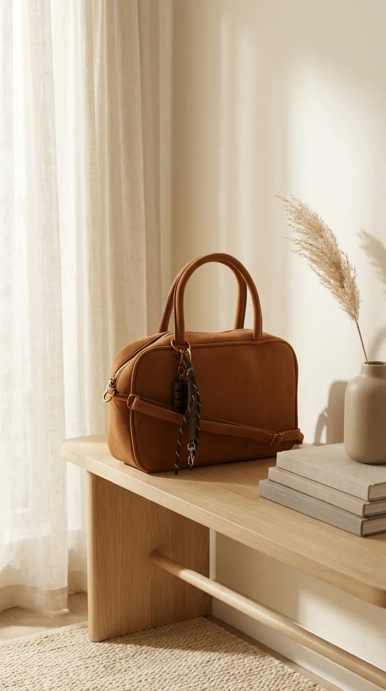 Camel Formal Hand Bag For Women P36683