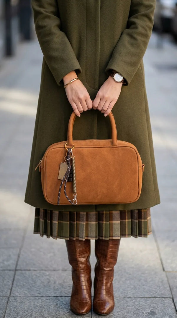Camel Formal Hand Bag For Women P36683