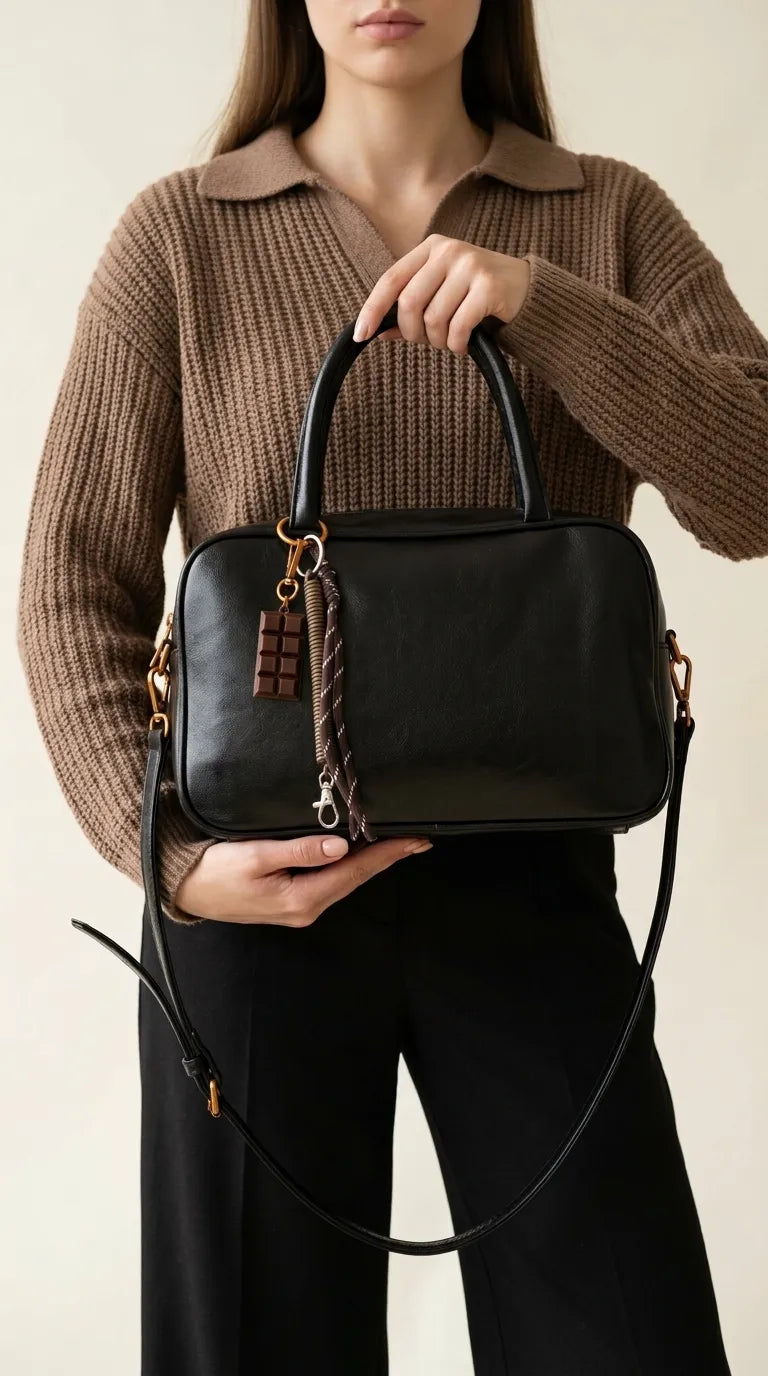 Black Formal Hand Bag For Women P36688