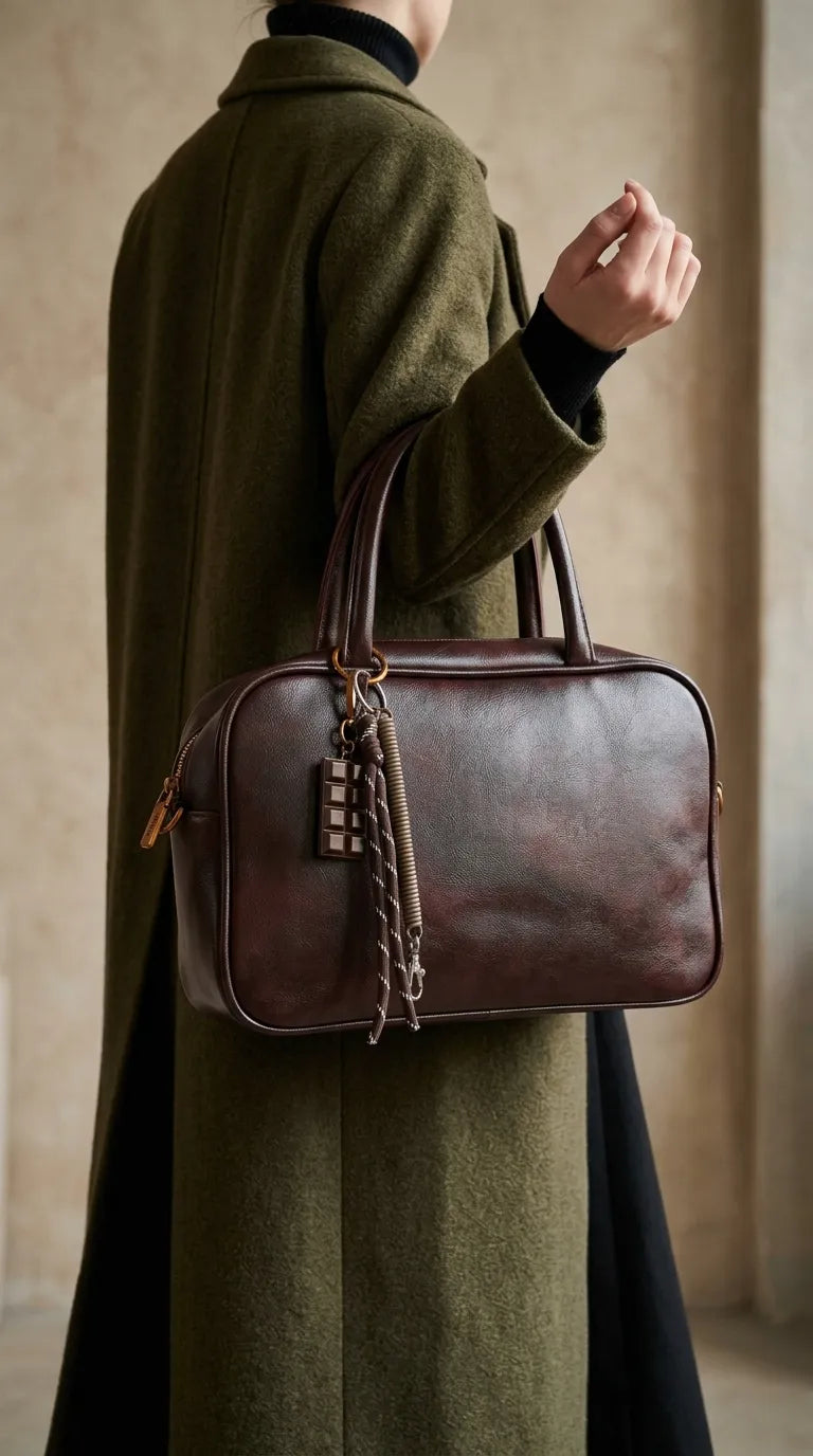 Maroon Formal Hand Bag For Women P36688