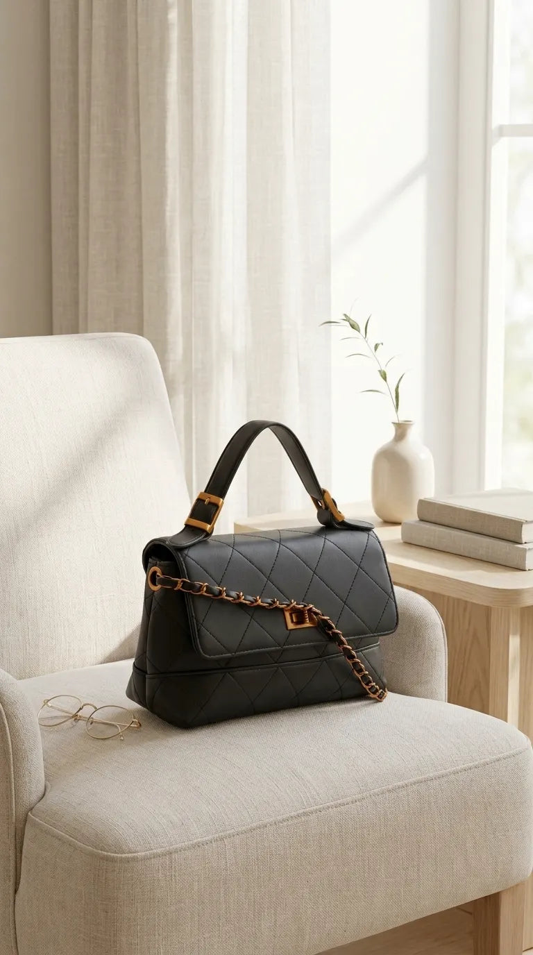 Black Formal Hand Bag For Women P36690