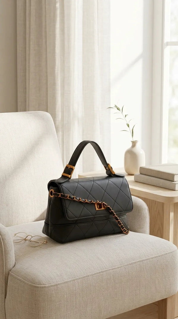 Black Formal Hand Bag For Women P36690