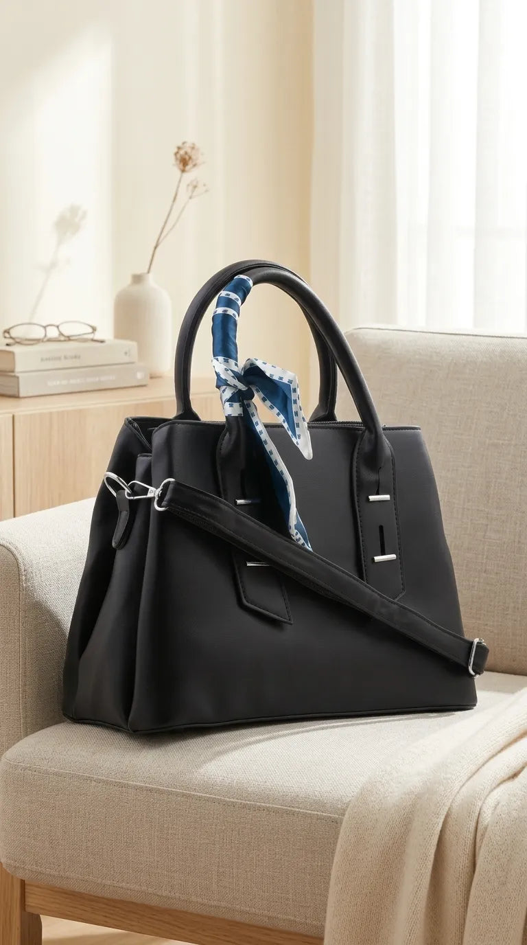 Black Formal Hand Bag For Women P36692