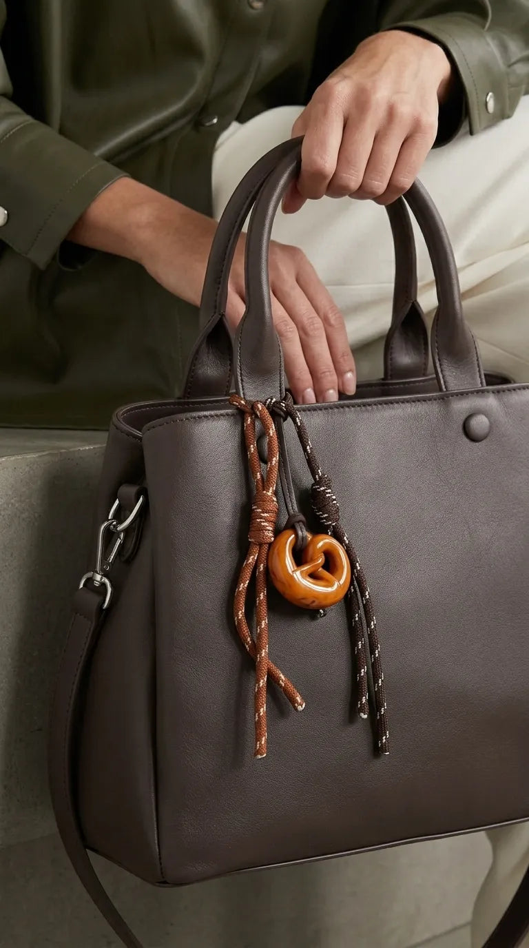 Coffee Formal Hand Bag For Women P36693