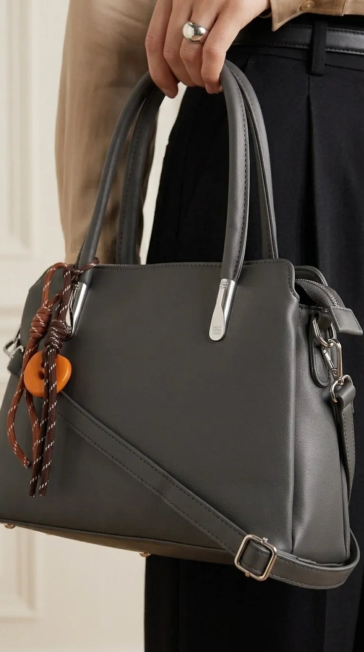 Grey Formal Hand Bag For Women P36694