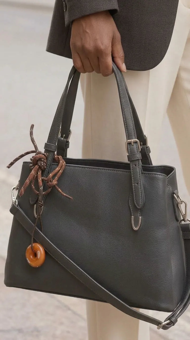 Grey Formal Hand Bag For Women P36697