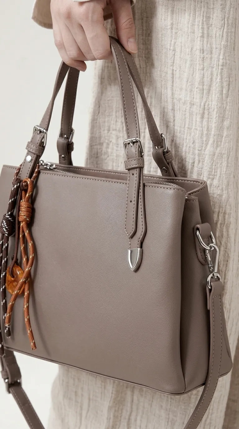 Beige Formal Hand Bag For Women P36697