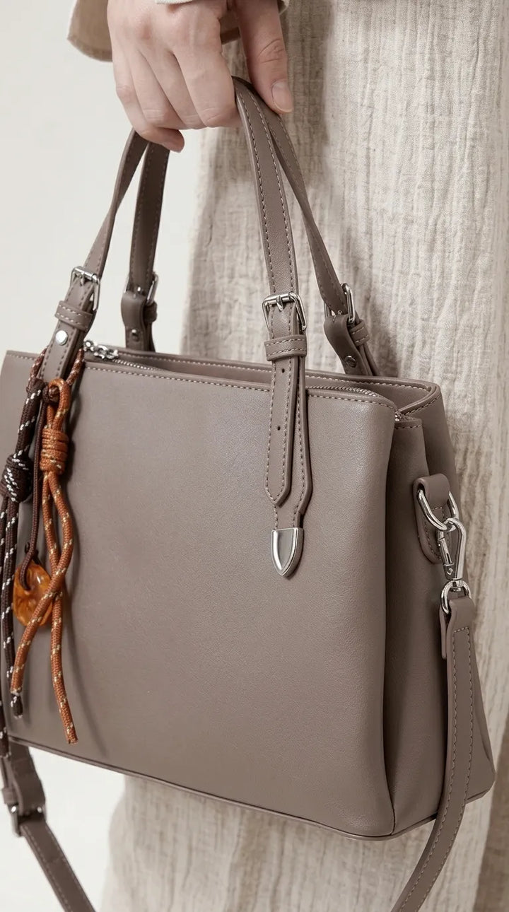 Beige Formal Hand Bag For Women P36697