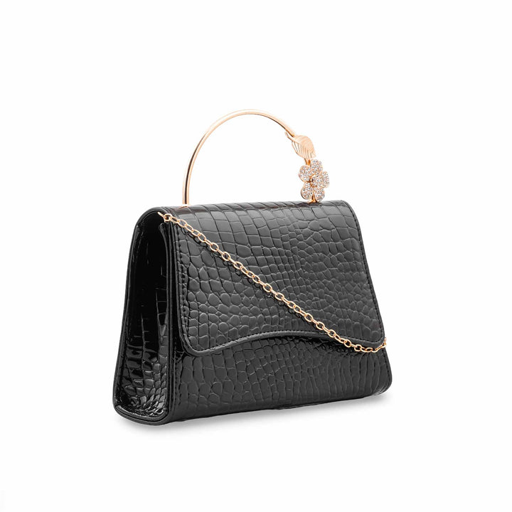 Black Formal Clutch For Ladies P36708