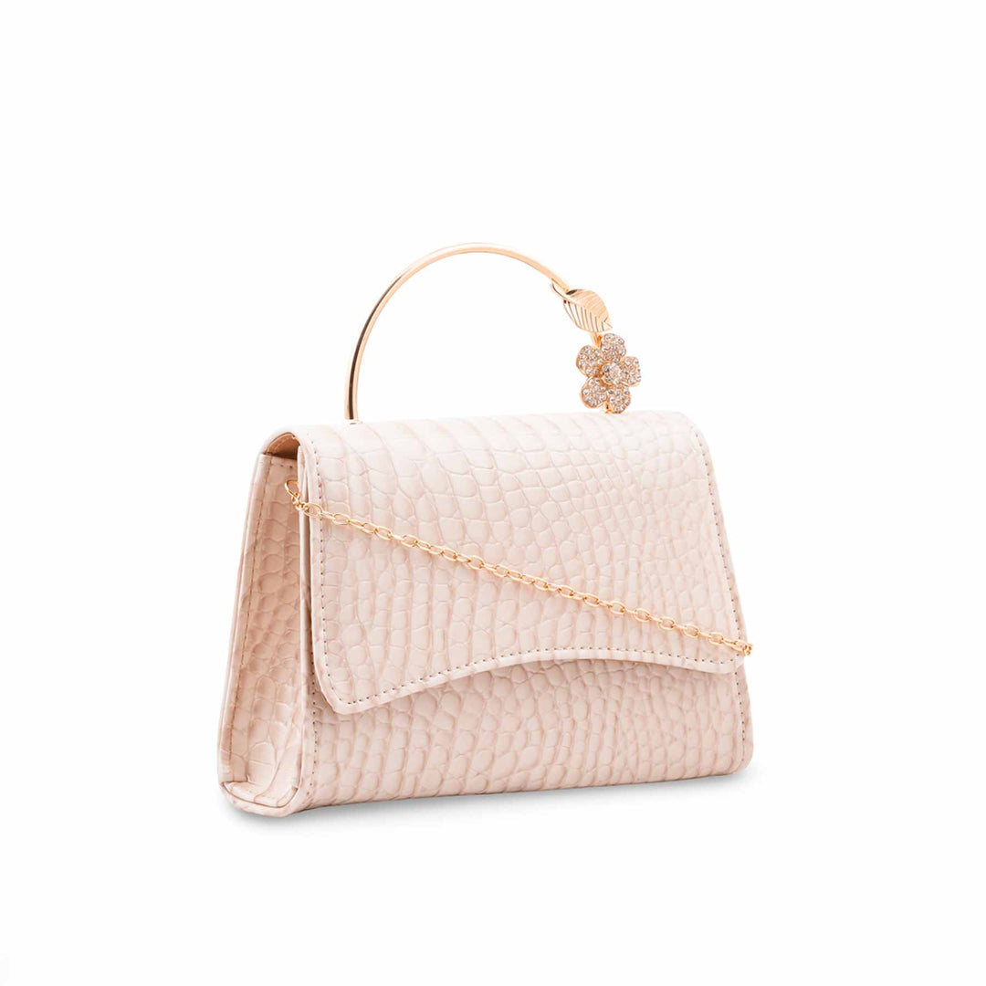 Beige Formal Clutch For Ladies P36708