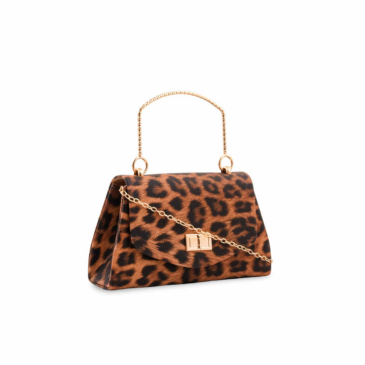 Brown Formal Clutch For Ladies P36709