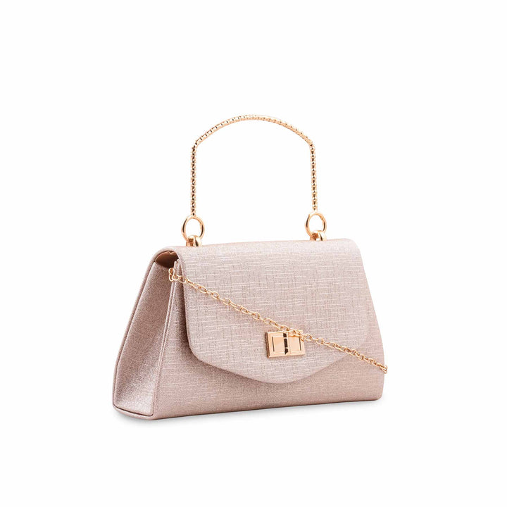 Golden Fancy Clutch For Ladies P36710
