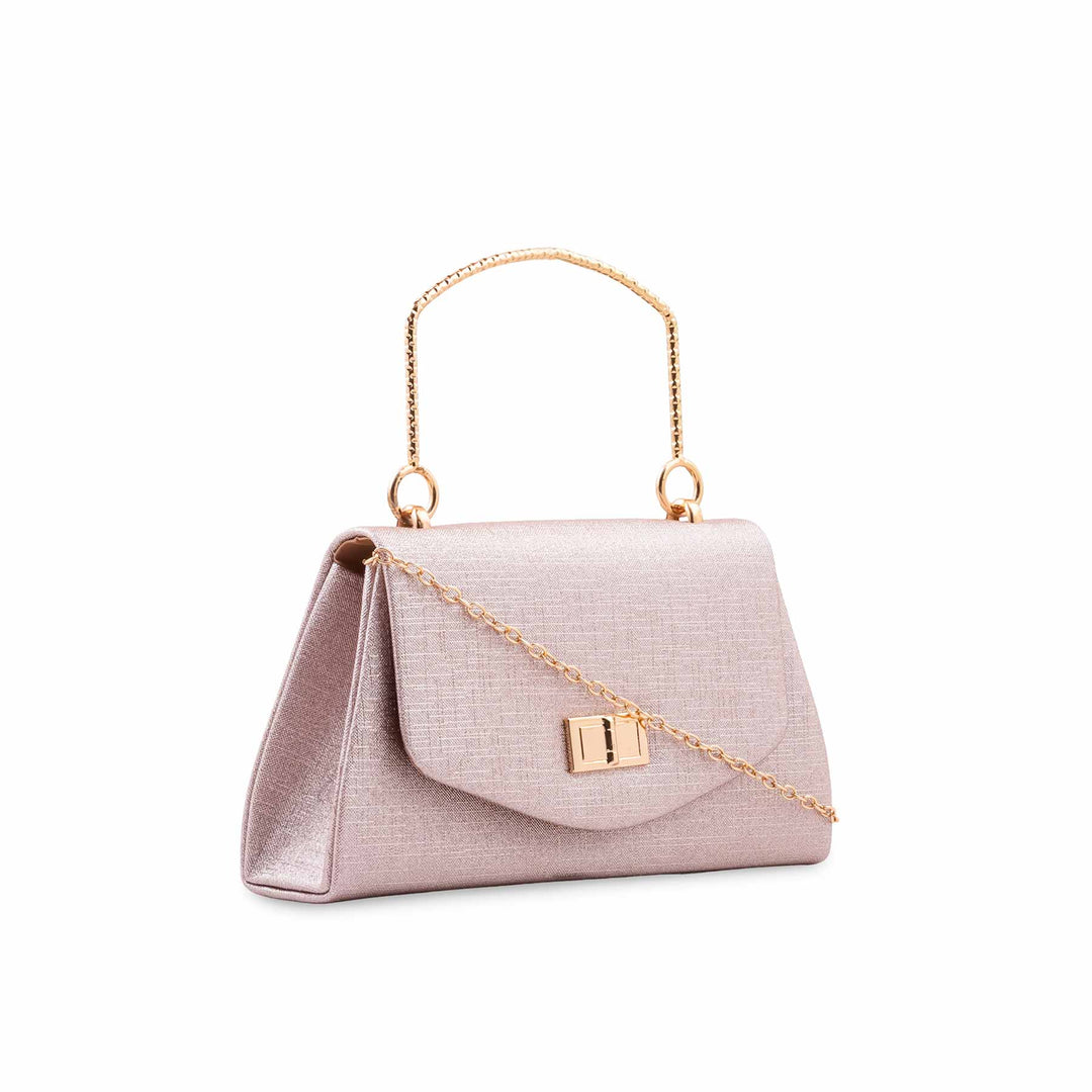 Champagne Fancy Clutch For Ladies P36710