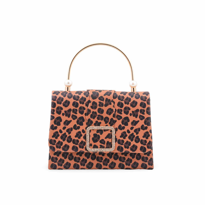Brown Formal Clutch For Ladies P36712