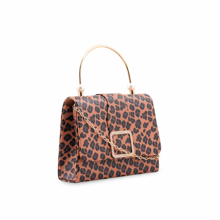 Brown Formal Clutch For Ladies P36712