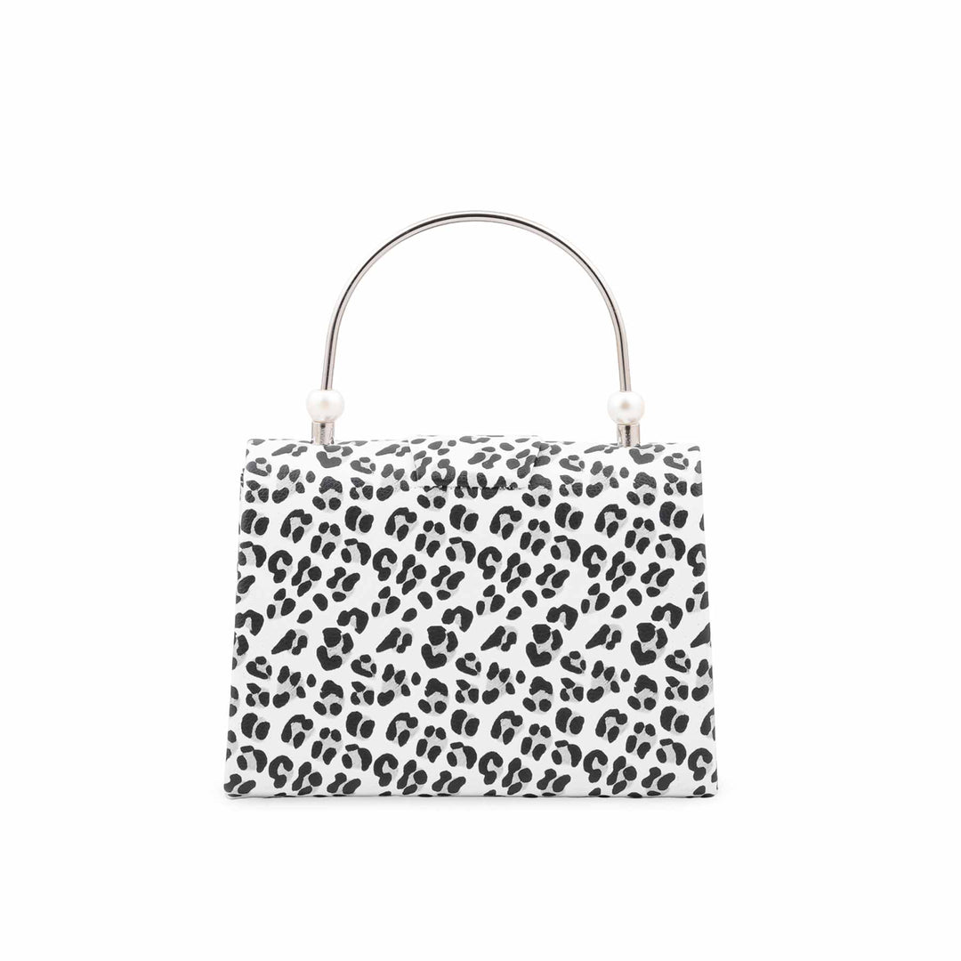 White Formal Clutch For Ladies P36712