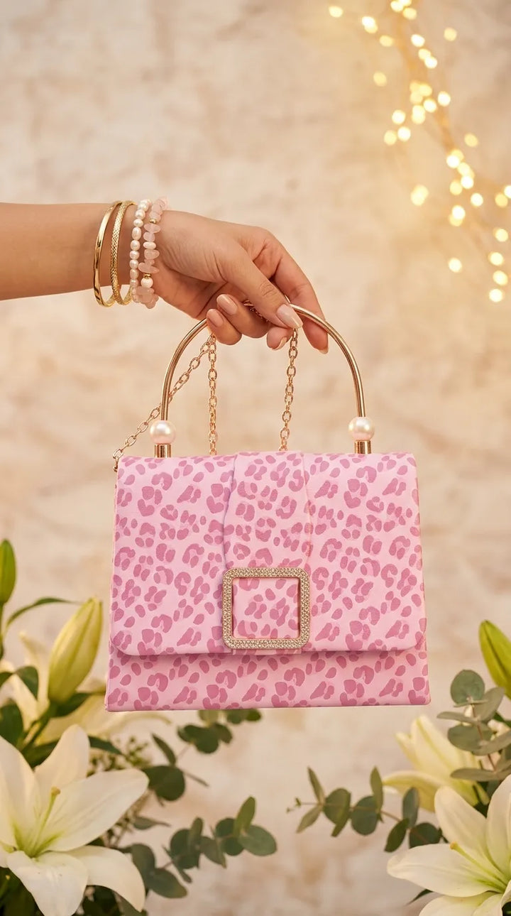 Pink Formal Clutch For Ladies P36712