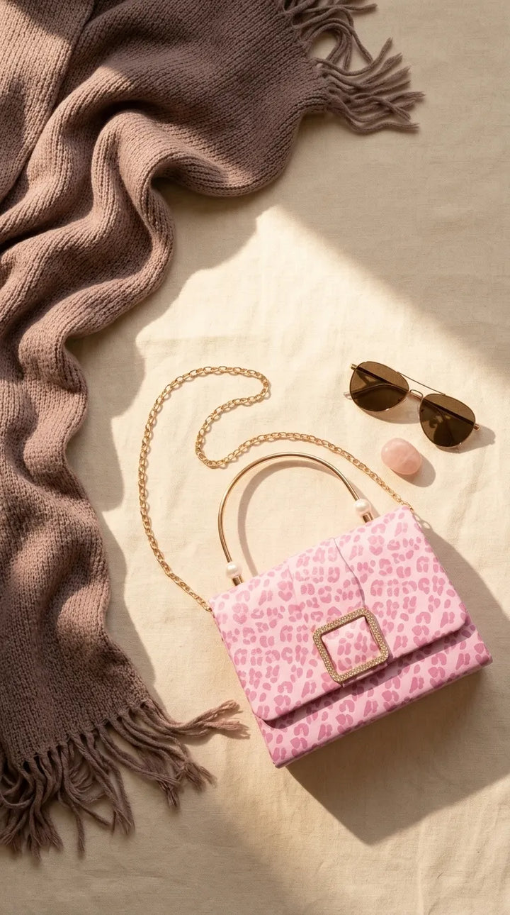 Pink Formal Clutch For Ladies P36712