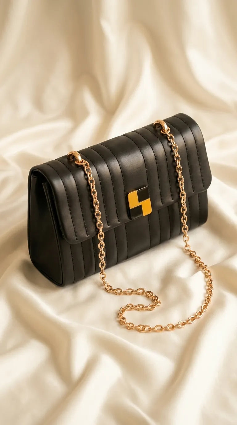 Black Formal Clutch For Ladies P36713