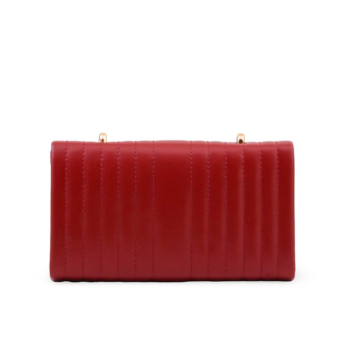 Maroon Formal Clutch For Ladies P36713
