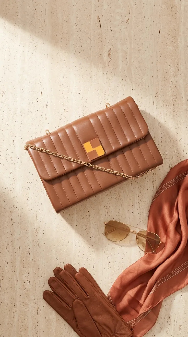 Coffee Formal Clutch For Ladies P36713