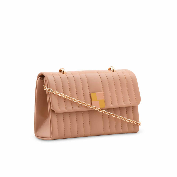 Beige Formal Clutch For Ladies P36713