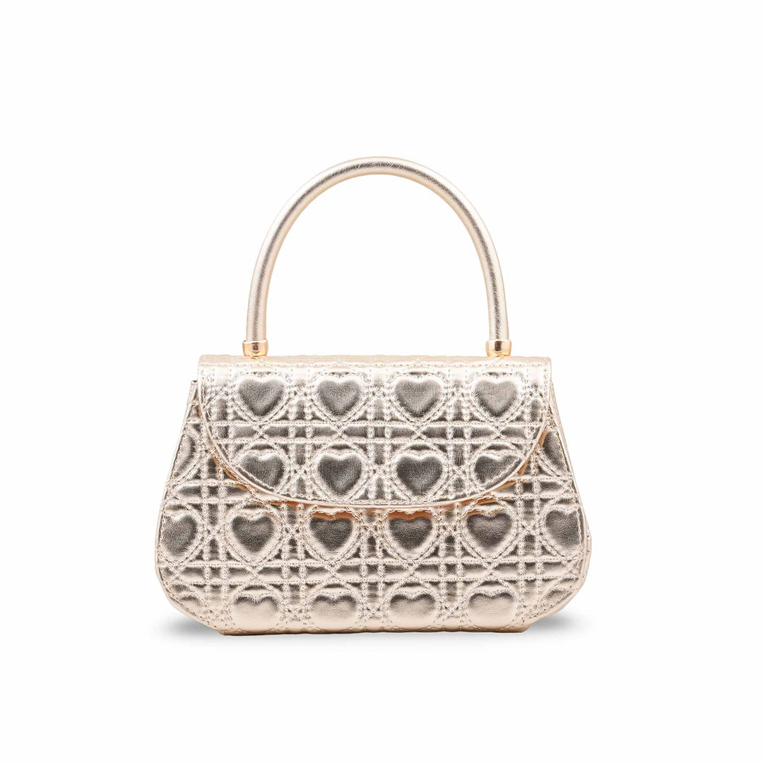 Golden Casual Pouch For Ladies P36723