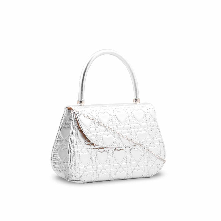 Silver Casual Pouch For Ladies P36723