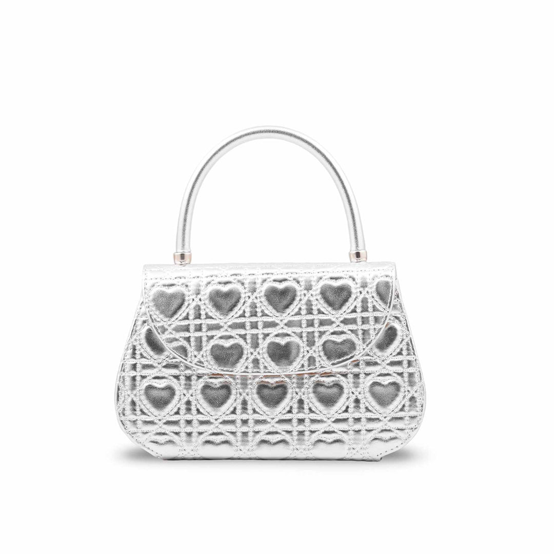 Silver Casual Pouch For Ladies P36723