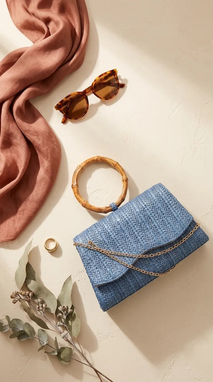 Blue Formal Clutch For Ladies P36725