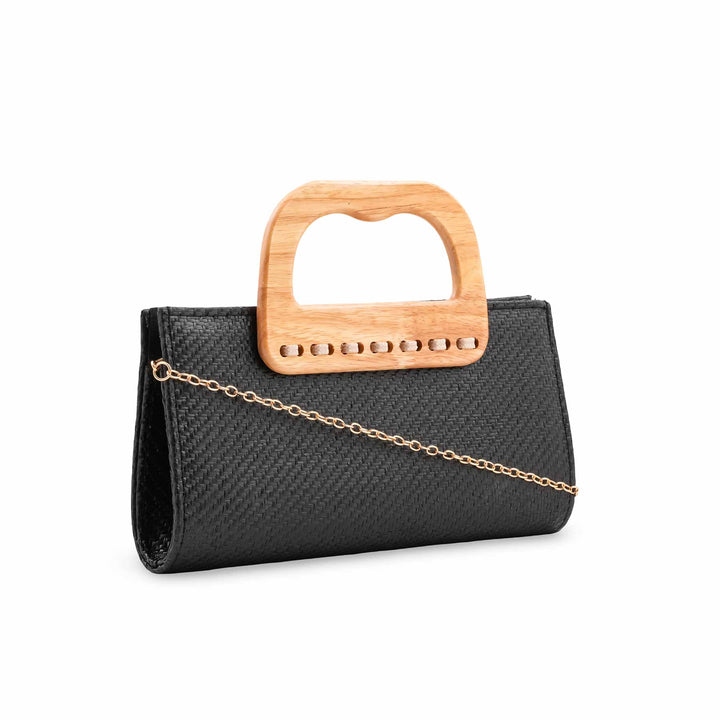 Black Formal Clutch For Ladies P36728