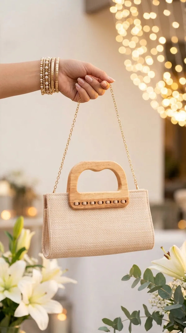 Mustard Formal Clutch For Ladies P36728