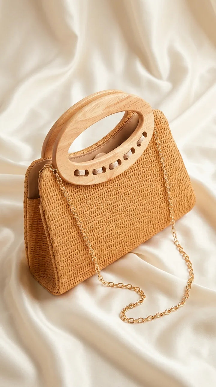 Mustard Formal Clutch For Ladies P36729