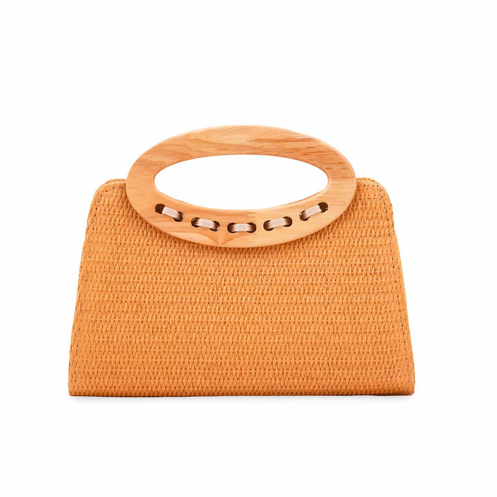 Mustard Formal Clutch For Ladies P36729