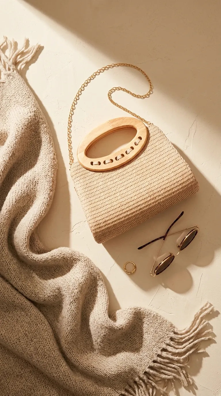 Beige Formal Clutch For Ladies P36729