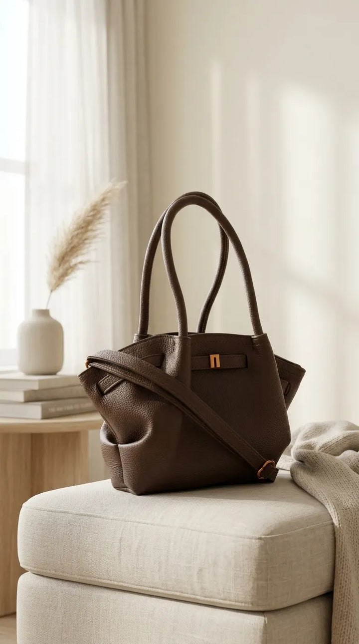 Coffee Formal Shoulder Bag For Ladies P36761