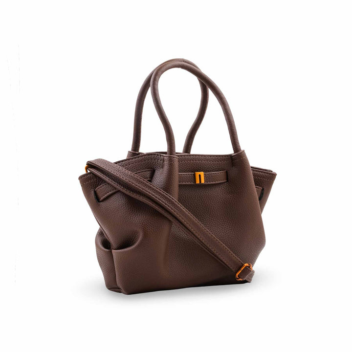 Coffee Formal Shoulder Bag For Ladies P36761