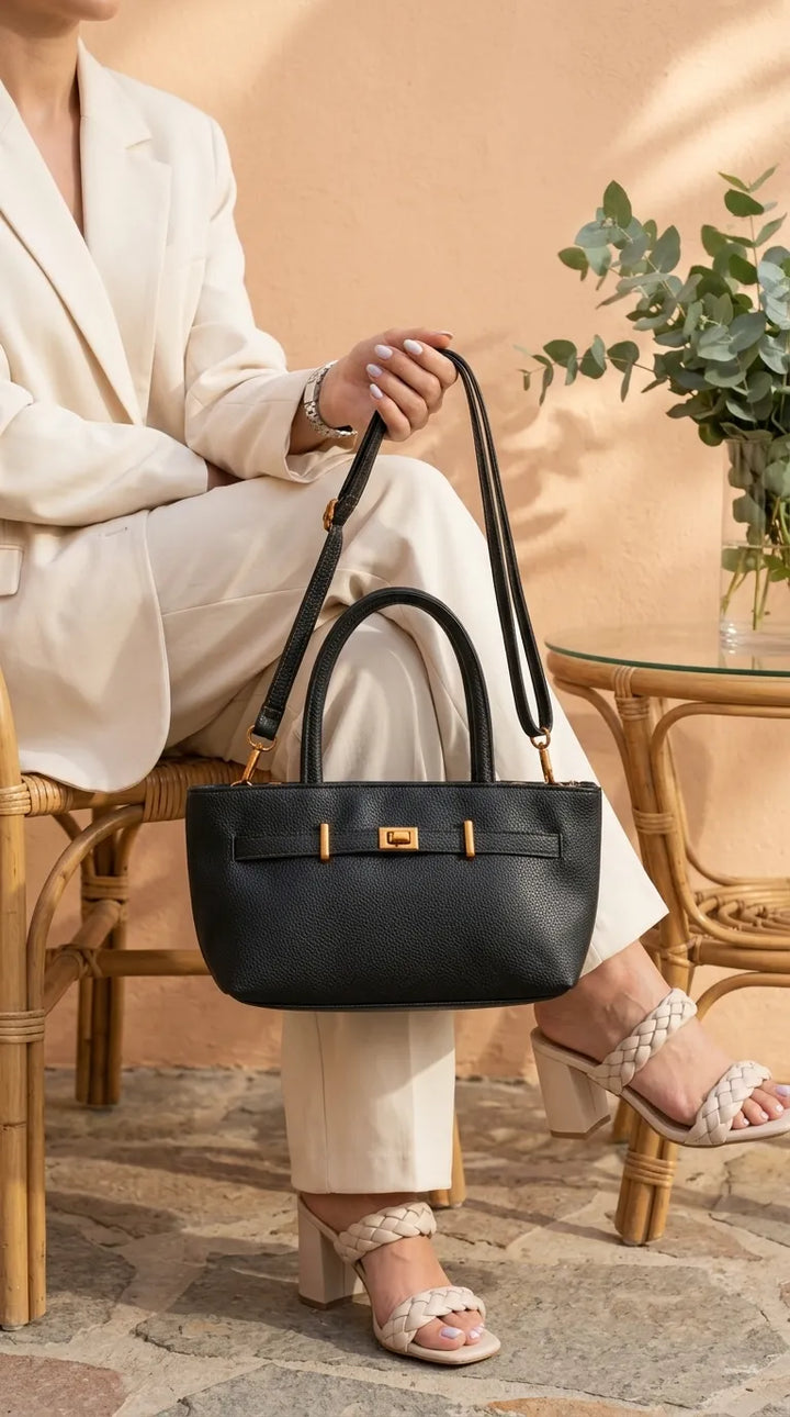 Black Formal Hand Bag For Ladies P36762