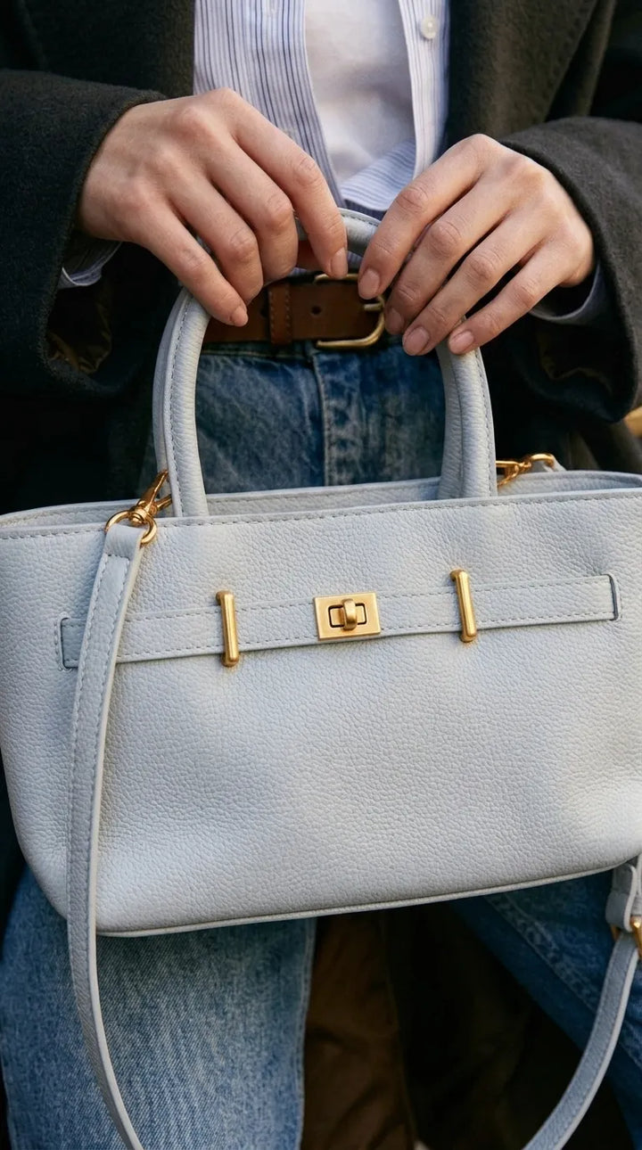 Blue Formal Hand Bag For Ladies P36762