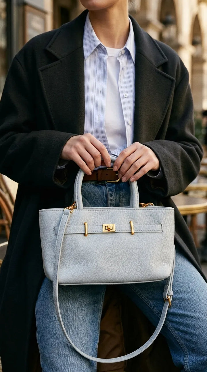 Blue Formal Hand Bag For Ladies P36762