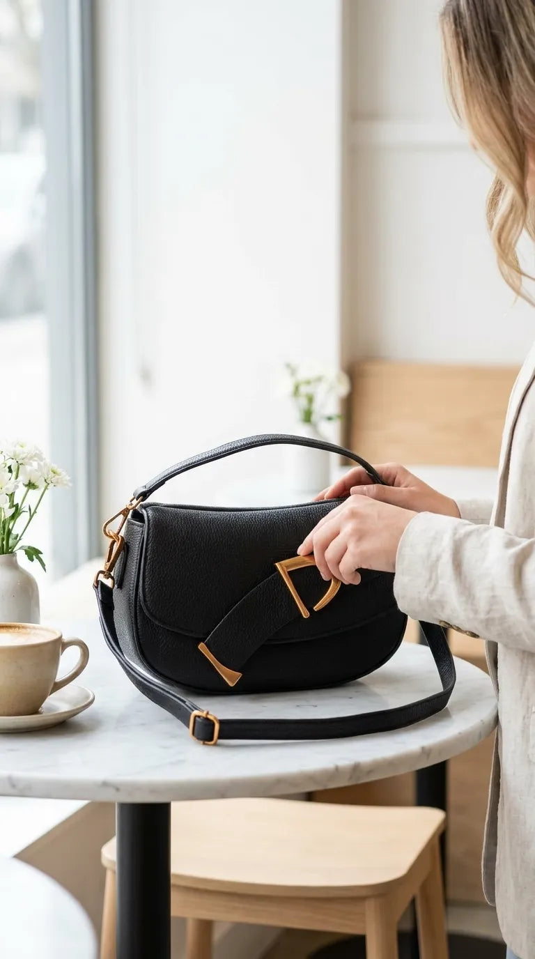 Black Formal Shoulder Bag For Ladies P36763