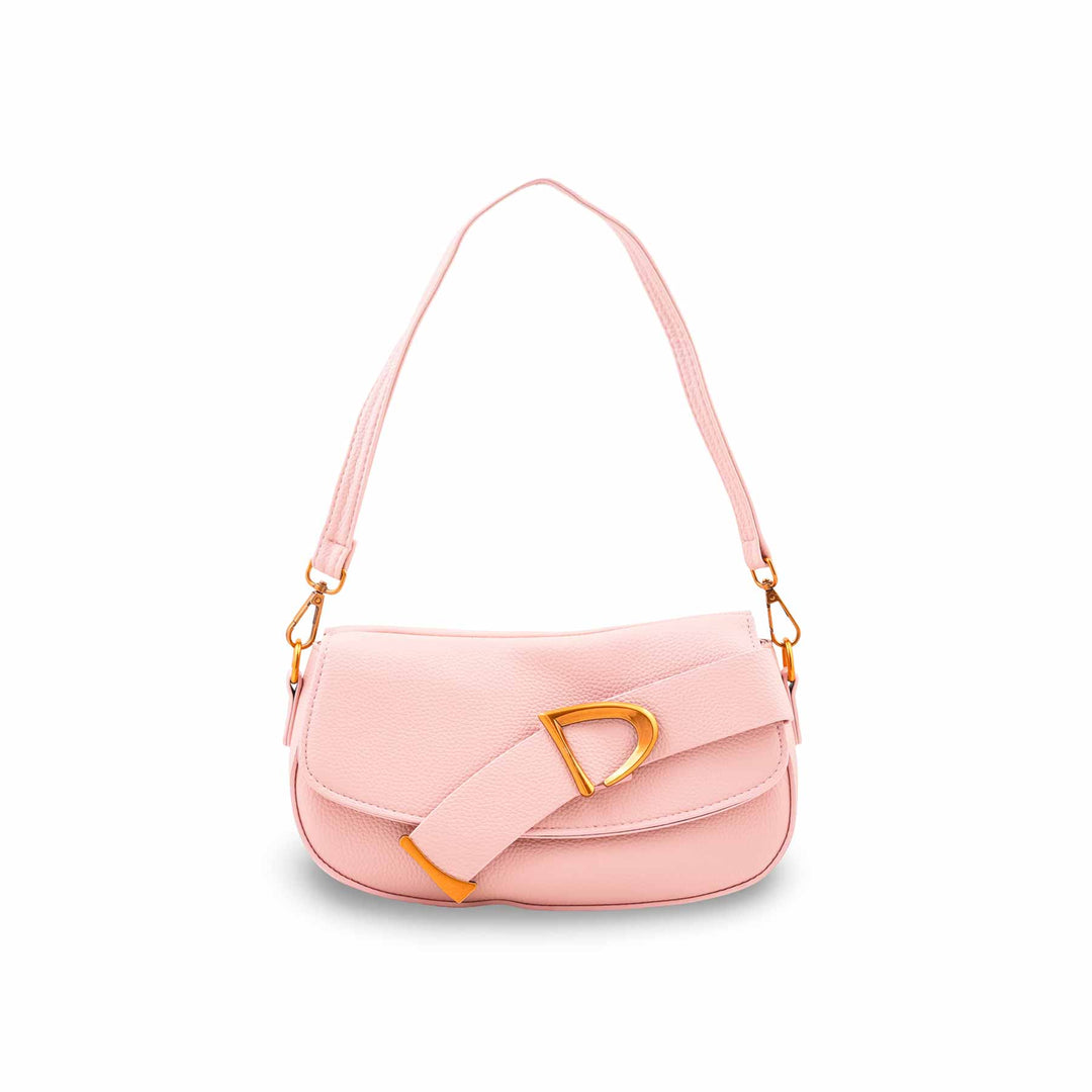 Pink Formal Shoulder Bag For Ladies P36763